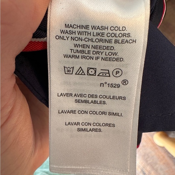 Lauren Ralph Lauren Navy/red Striped Straight Pants - Picture 7 of 7